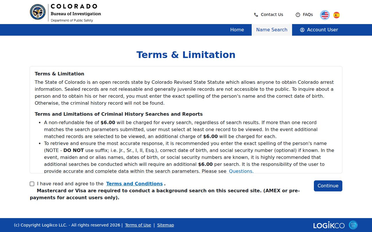 Kit Carson County active warrant CBI search exclusion