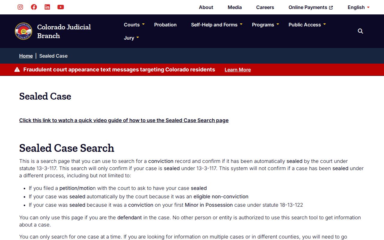 Kit Carson County active warrant access limits