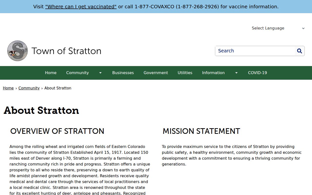 Stratton I-70 context for planning travel to Kit Carson County court